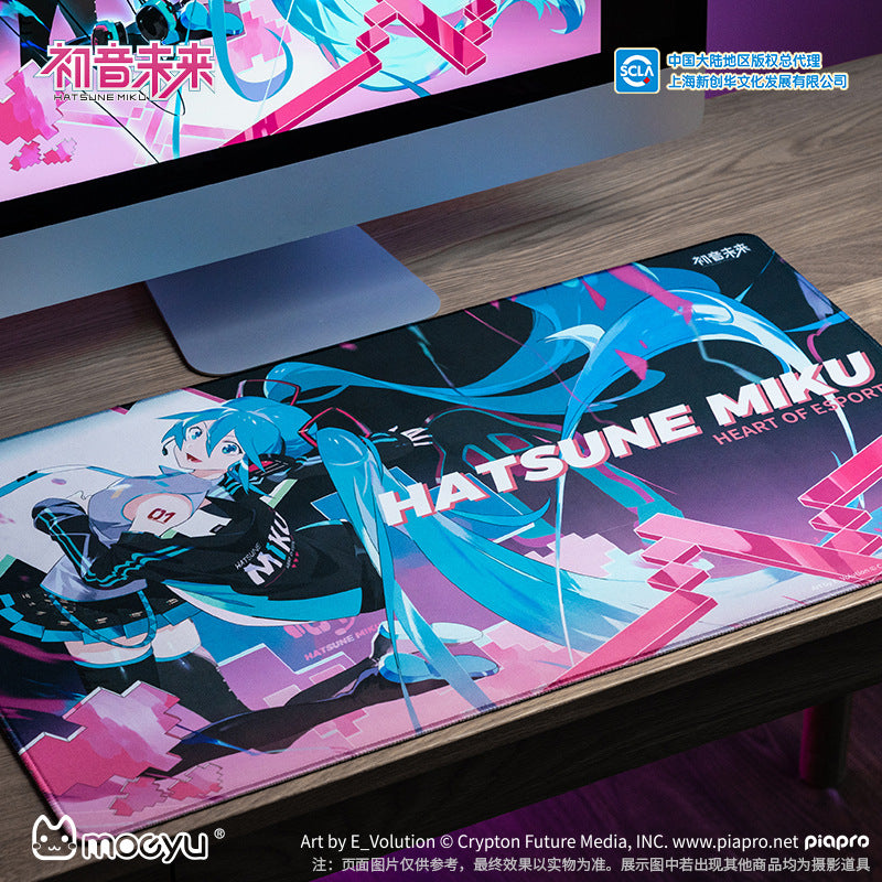 Moeyu: Hatsune Miku Gaming Heart Series Mouse Pad-Moeyu-Makochan.store