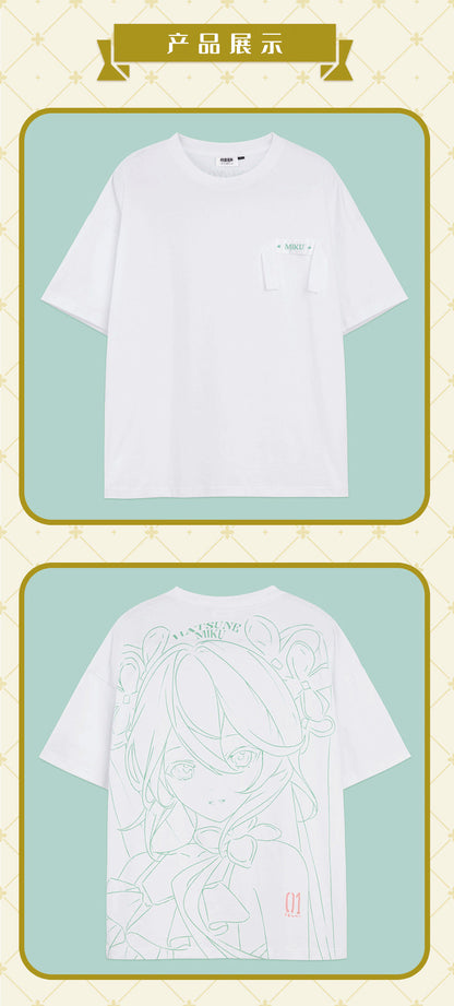 Moeyu Hatsune Miku Summer Flower Series T-Shirt - Kanako.store