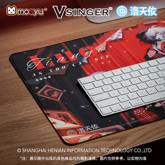 Moeyu Vsinger Luo Tianyi As You See Series Computer Desk Mat (70×40×0.3 cm) - Kanako.store