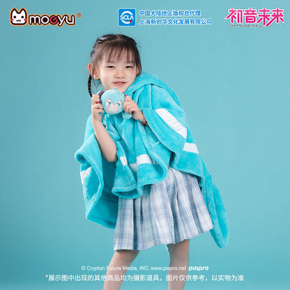 Moeyu: Hatsune Miku: Squinting Eyes Series Small Blanket-Moeyu-Makochan.store