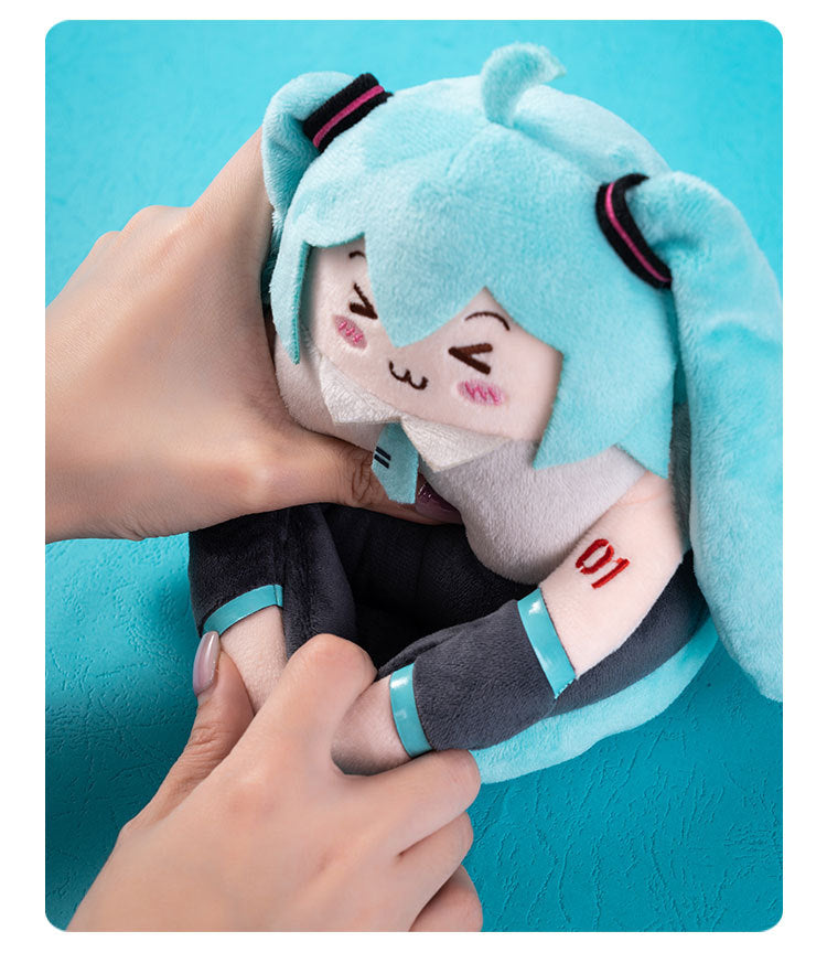 moeyu Hatsune Miku Squinting Eyes Series Plush Phone Holder-Moeyu-Makochan.store
