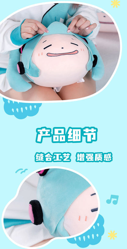 Moeyu: Hatsune Miku: Pinching Face Plush Pillow – Medium (20 cm) Edition-Moeyu-Makochan.store
