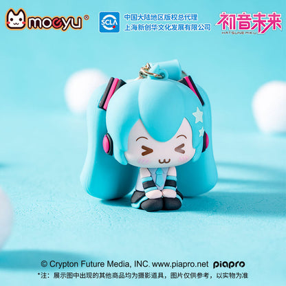 moeyu: Hatsune Miku: Squinting Eyes Series 3D Soft Rubber Pendant-Moeyu-Makochan.store