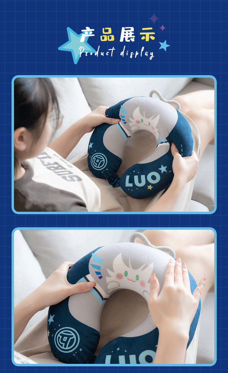 Moeyu: Vsinger: Luo Tianyi: Plush U-Shaped Pillow - Kanako.store