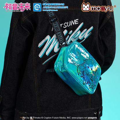 Moeyu; Hatsune Miku Magic Laser Printed Shoulder Bag – Large Capacity Crossbody Shoulder Bag-Moeyu-Makochan.store