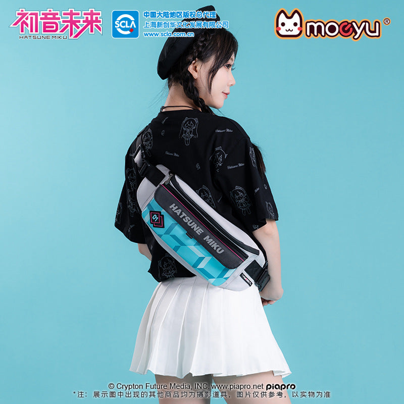 Moeyu Hatsune Miku Stereo Chest Bag – Magnetic Buckle Crossbody - Kanako.store