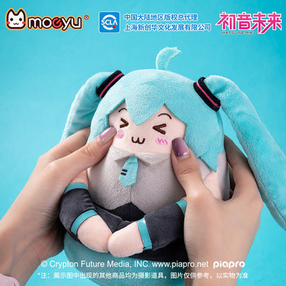 moeyu Hatsune Miku Squinting Eyes Series Plush Phone Holder-Moeyu-Makochan.store