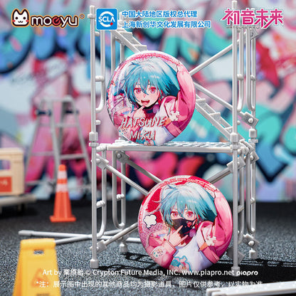 Moeyu: Hatsune Miku Radio Invasion Series Badge-Moeyu-Makochan.store