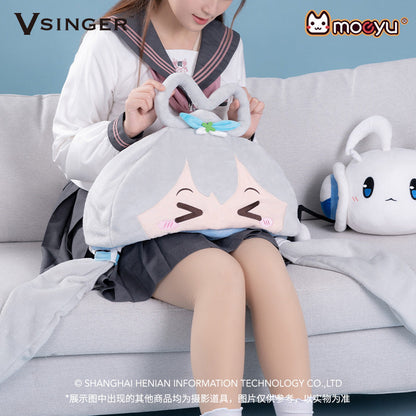 Moeyu Luo Tianyi Squinting Eyes Series Multifunctional Air Conditioning Blanket-Moeyu-Makochan.store