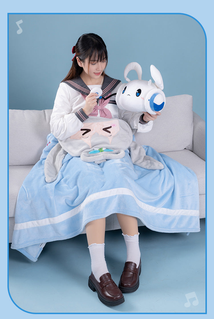 Moeyu Luo Tianyi Squinting Eyes Series Multifunctional Air Conditioning Blanket-Moeyu-Makochan.store