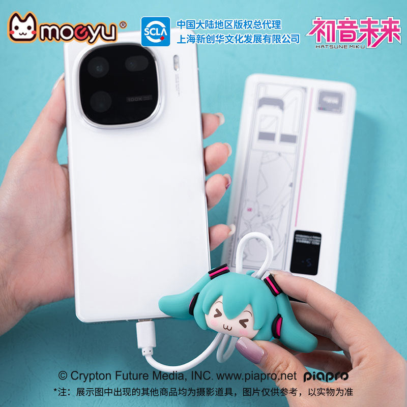 Moeyu: Hatsune Miku Squinty Eyes Series 3D Data Cable-Moeyu-Makochan.store