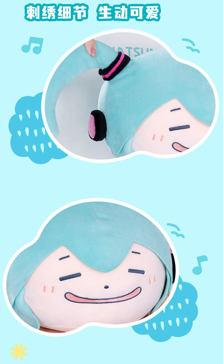 Moeyu: Hatsune Miku: Pinching Face Plush Pillow – Medium (20 cm) Edition-Moeyu-Makochan.store