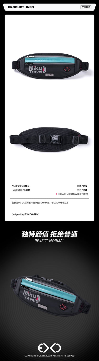 Moeyu Hatsune Miku Travel Series Running Bag - Kanako.store