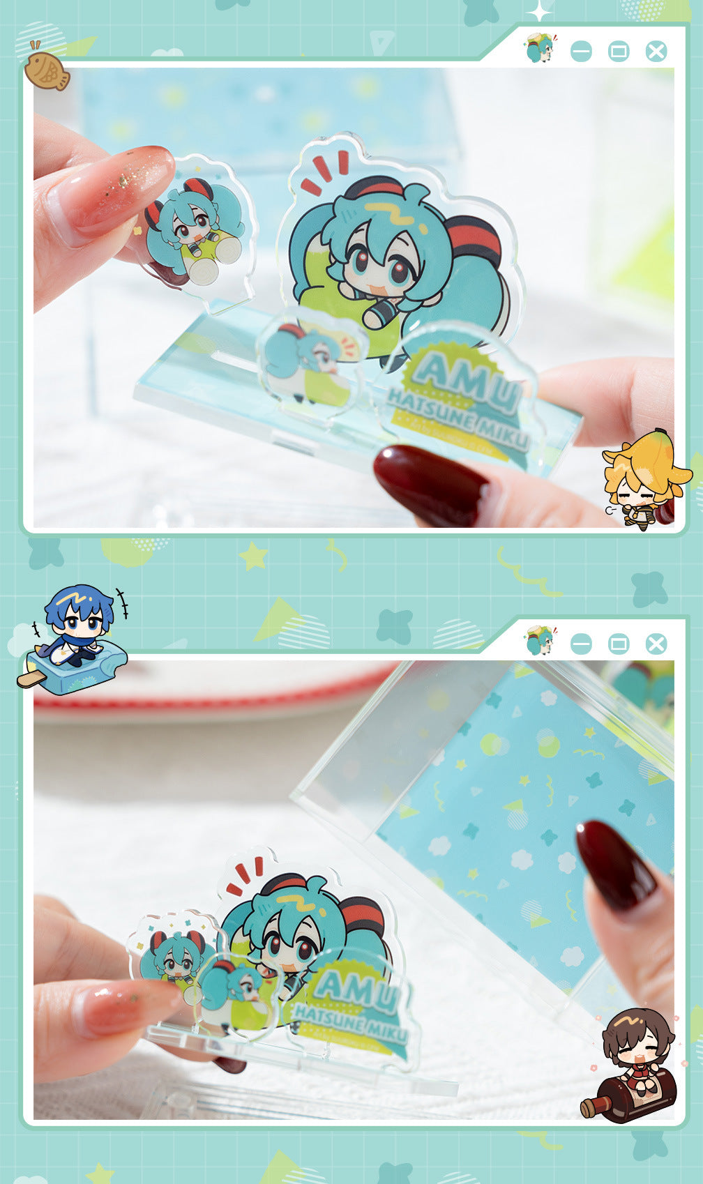 Moeyu: Hatsune Miku AMU series acrylic scene decoration (blindbox) - Kanako.store