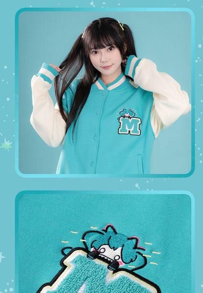 Moeyu: Hatsune Miku; Bite Series Baseball Jersey-Moeyu-Makochan.store