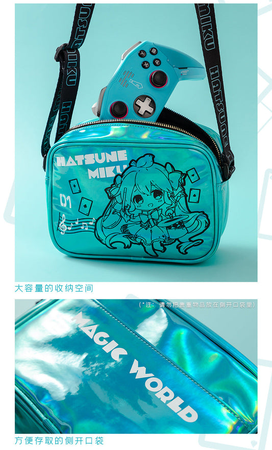 Moeyu; Hatsune Miku Magic Laser Printed Shoulder Bag – Large Capacity Crossbody Shoulder Bag-Moeyu-Makochan.store