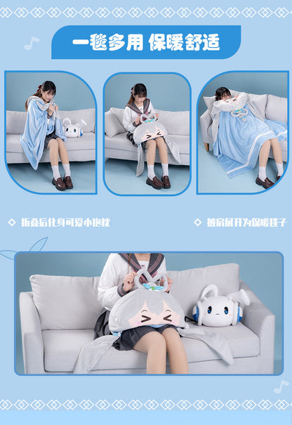 Moeyu Luo Tianyi Squinting Eyes Series Multifunctional Air Conditioning Blanket-Moeyu-Makochan.store