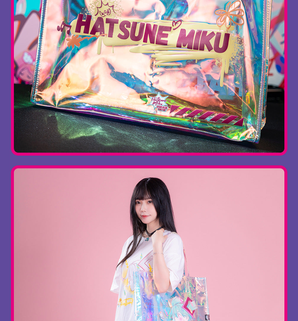 Moeyu:  Hatsune Miku Radio Invasion Series Laser Shoulder Bag - Kanako.store