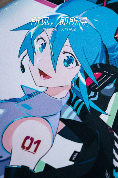 Moeyu: Hatsune Miku Gaming Heart Series Mouse Pad-Moeyu-Makochan.store