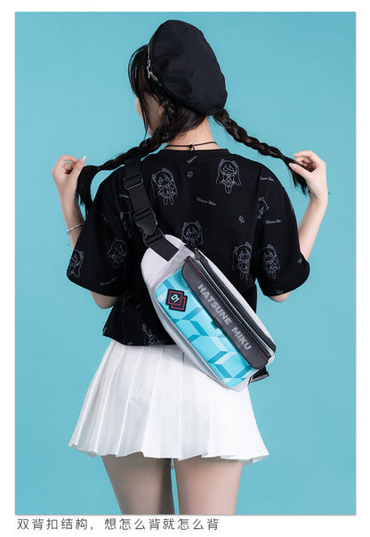 Moeyu Hatsune Miku Stereo Chest Bag – Magnetic Buckle Crossbody - Kanako.store