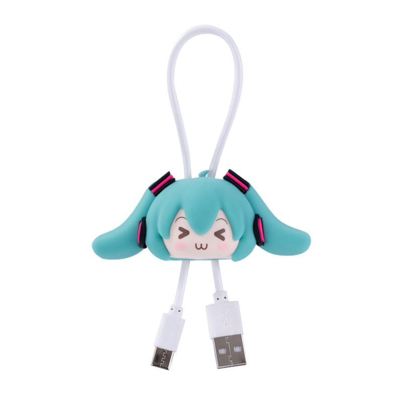 Moeyu: Hatsune Miku Squinty Eyes Series 3D Data Cable-Moeyu-Makochan.store