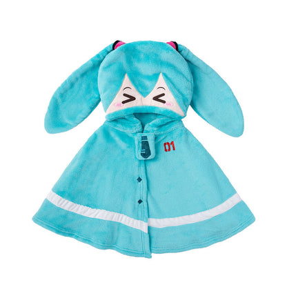 Moeyu: Hatsune Miku: Squinting Eyes Series Small Blanket-Moeyu-Makochan.store