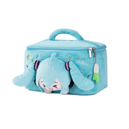 Moeyu: Hatsune Miku Squinty Eyes Series Plush Cosmetic Bag-Moeyu-Makochan.store