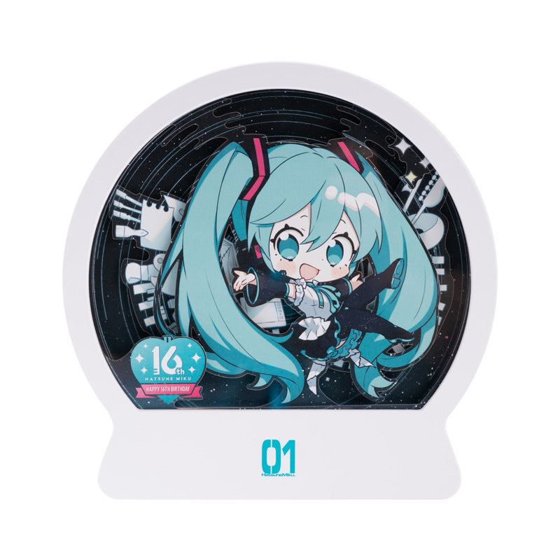 Moeyu Hatsune Miku 16th Anniversary Paper Sculpture Night Light-Moeyu-Makochan.store