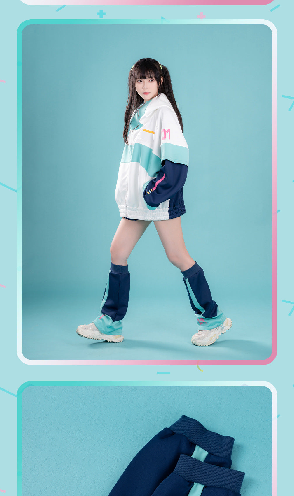 Moeyu; Hatsune Miku; Rhythm Series Footmuffs-Moeyu-Makochan.store