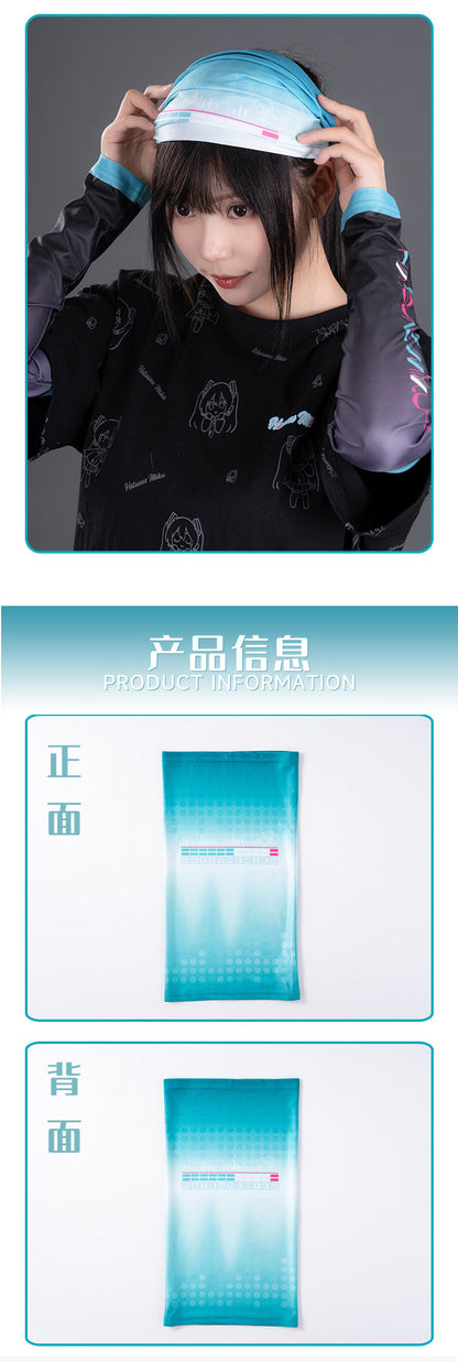 Moeyu Hatsune Miku Running Series Outdoor Face Towel - Kanako.store