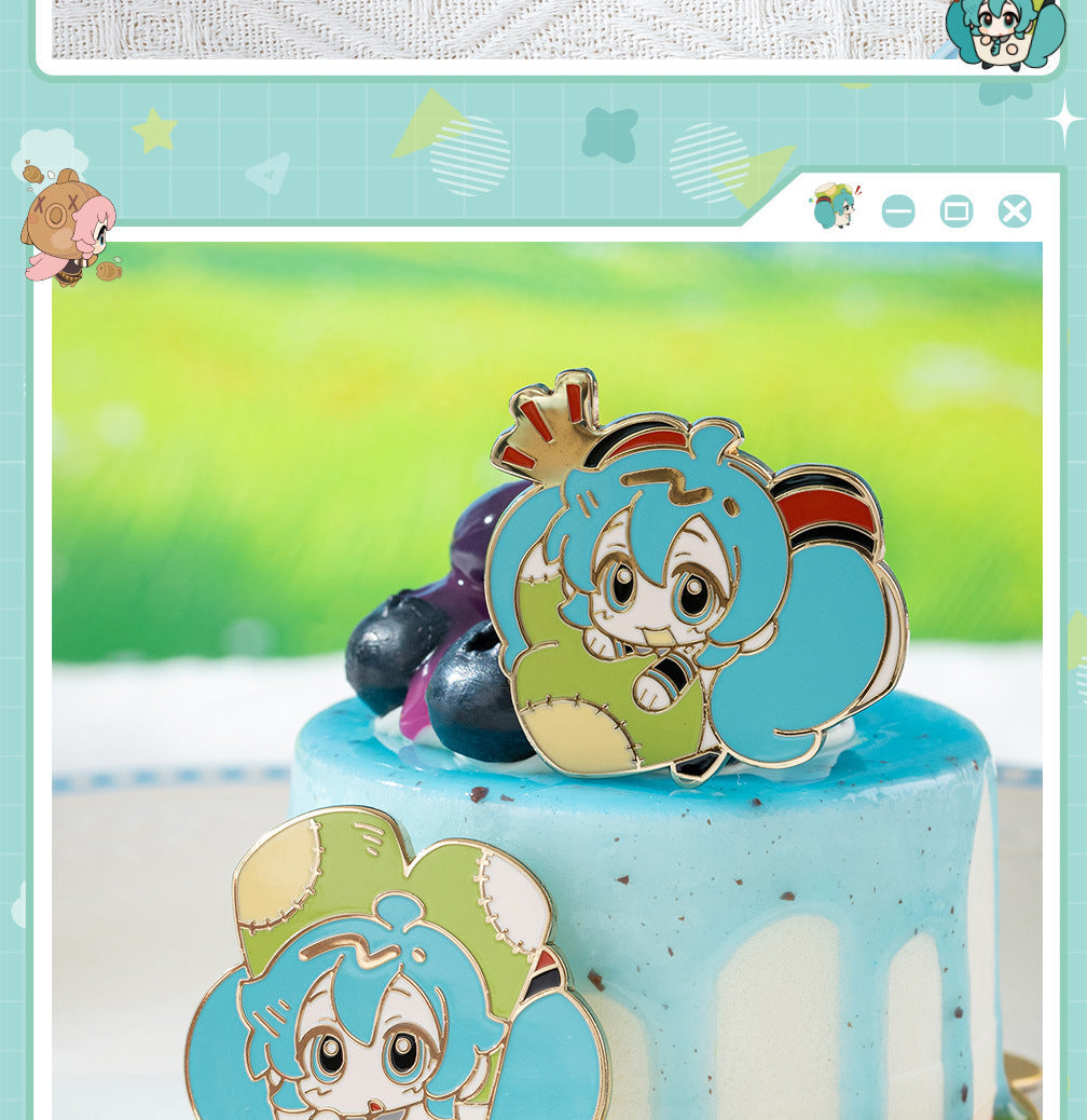 Moeyu: Hatsune Miku AMU Series Metal Enamel Brooch (Blind Box) - Kanako.store