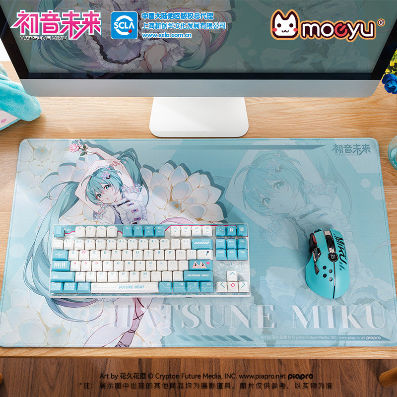 Moeyu Hatsune Miku Flower Language Series Extra Large Table Mat (70×40×0.3cm) - Kanako.store