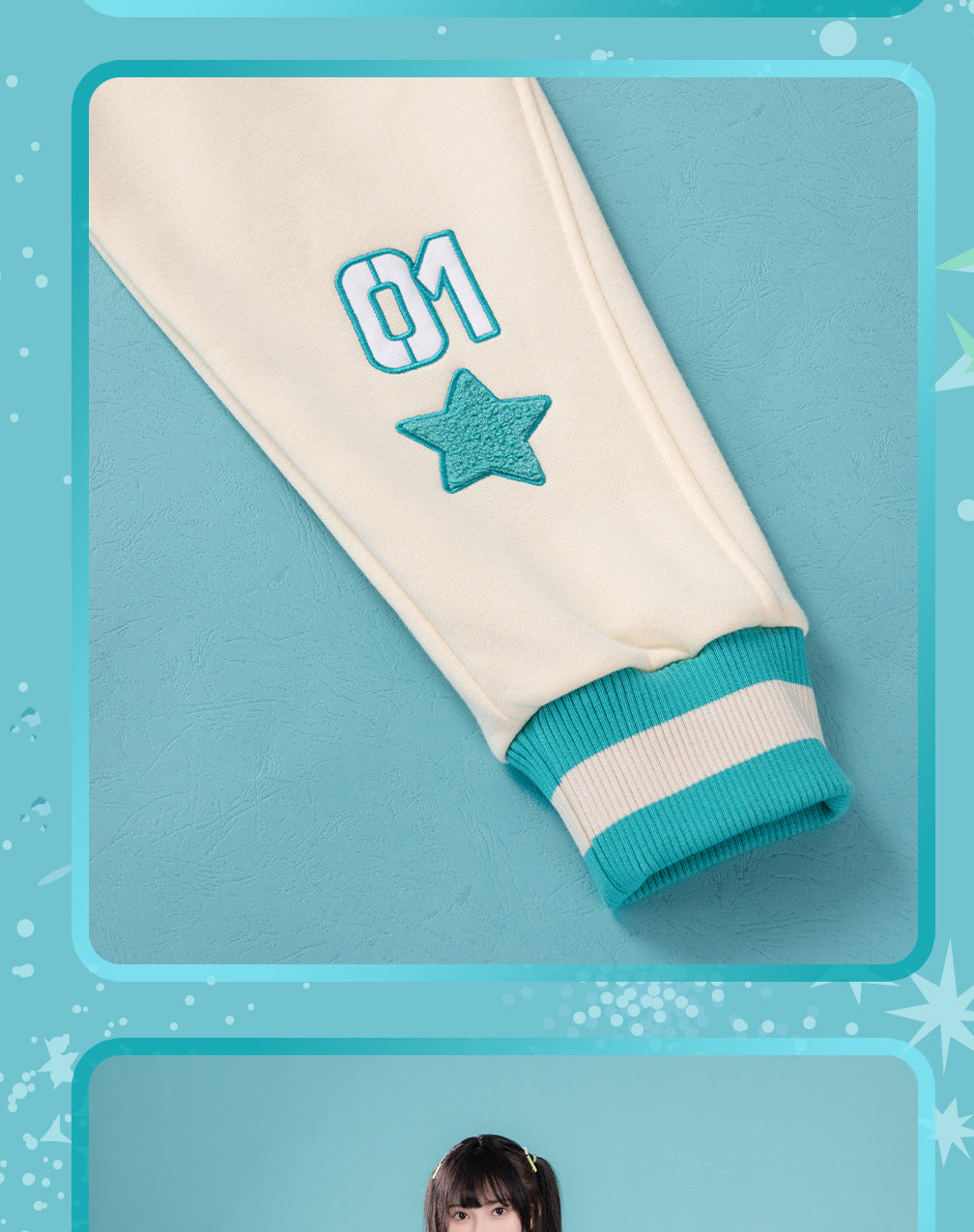 Moeyu: Hatsune Miku; Bite Series Baseball Jersey-Moeyu-Makochan.store