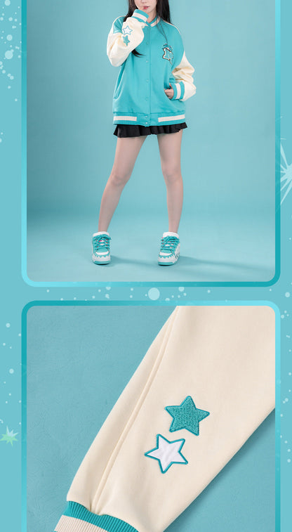 Moeyu: Hatsune Miku; Bite Series Baseball Jersey-Moeyu-Makochan.store