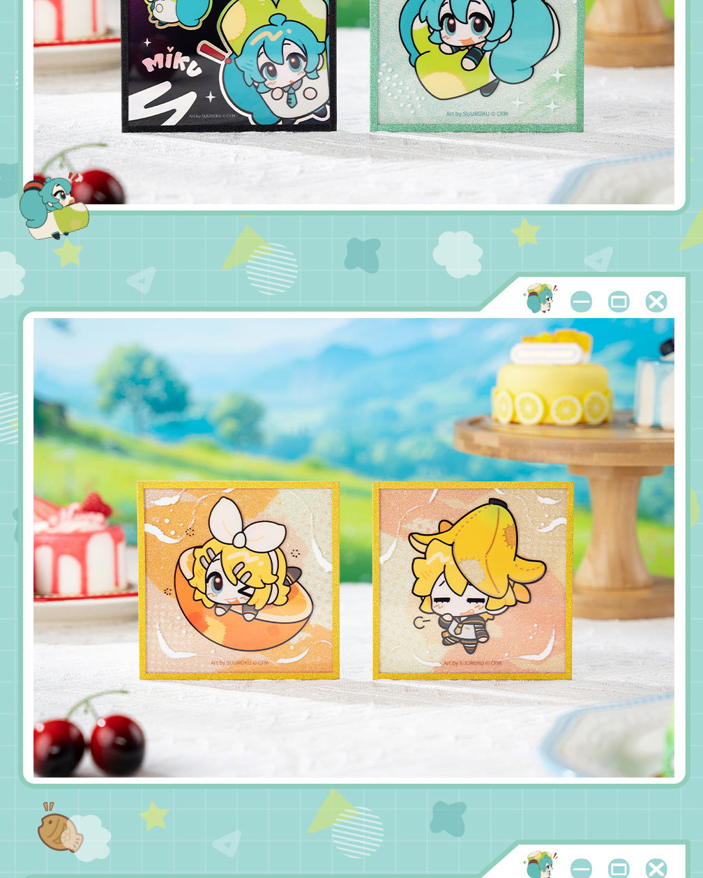 Moeyu: Hatsune Miku AMU series acrylic color paper (blindbox) - Kanako.store