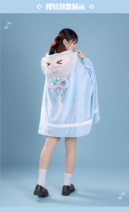 Moeyu Luo Tianyi Squinting Eyes Series Multifunctional Air Conditioning Blanket-Moeyu-Makochan.store