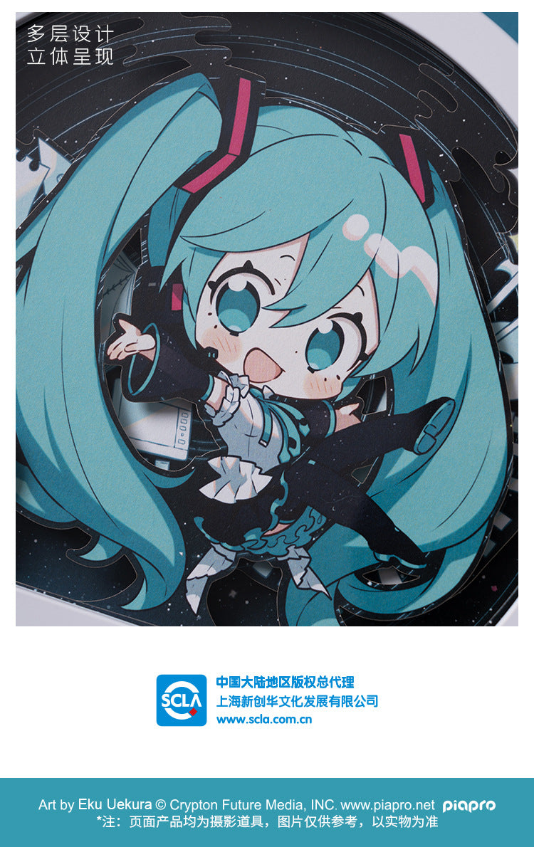 Moeyu Hatsune Miku 16th Anniversary Paper Sculpture Night Light-Moeyu-Makochan.store