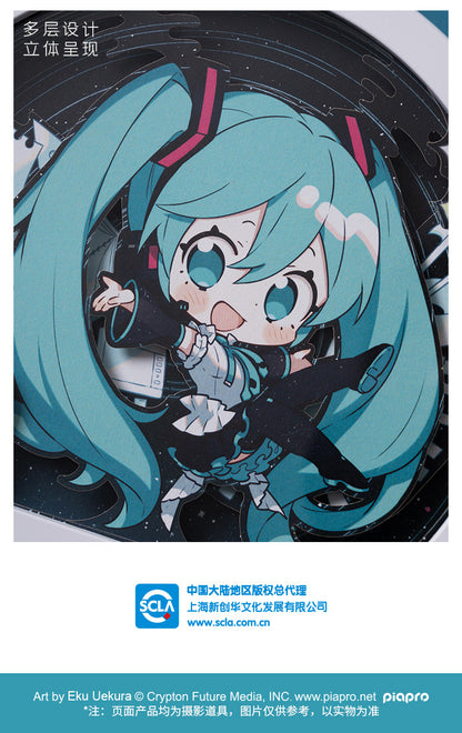 Moeyu Hatsune Miku 16th Anniversary Paper Sculpture Night Light-Moeyu-Makochan.store