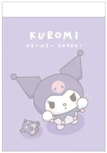 Sanrio Mini Memo Hey hey Hold me! Kuromi