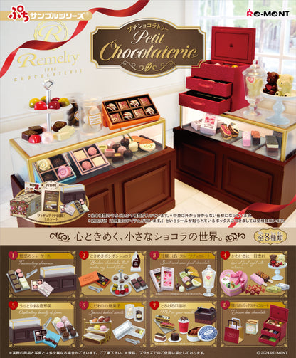 Re-ment Petit Sample Petit Chocolaterie 8pcs Complete Box | Miniature Chocolate Shop Set