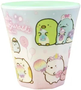 Sumikkogurashi Melamine cup Tapioca Park Blue Pink