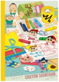 Crayon Shin-chan Ruled Line Notebook Drawing Friends