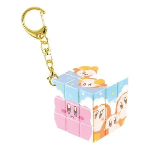 Kirby Puzzle Cube Keychain - Sky