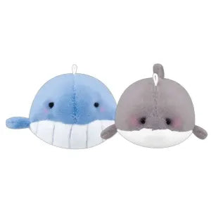 Two pcs plush keychain - Whale & Dolphin
