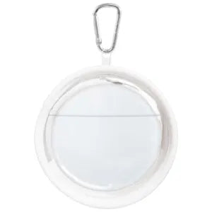 Tin badge pouch - White