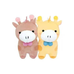 Two pcs plush keychain - Giraffe
