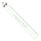 Slim 14cm ruler with Obentosan mascot - paku paku