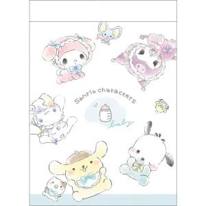 Sanrio baby Mini memo - Baby pattern