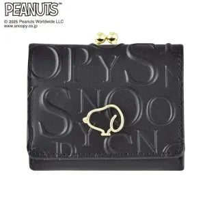 Snoopy Tri-fold Wallet / Monogram / Black