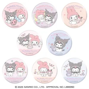 Trading Can Badge / My Melody & Kuromi / Angel
